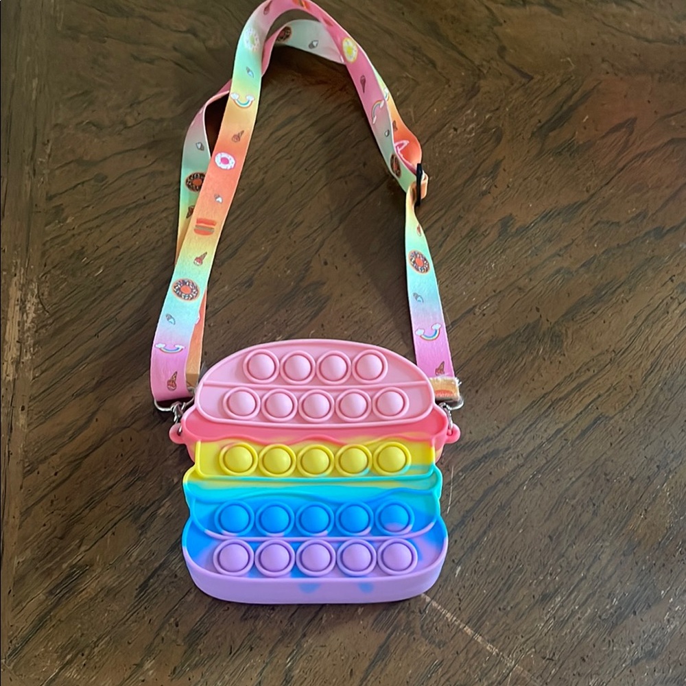 Colorful Pop It Crossbody Bag for Kids